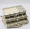 Side view of jewelry box showing compact design