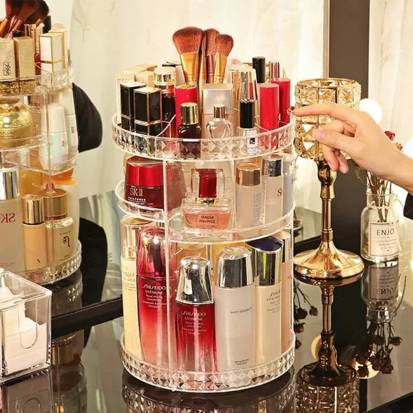 360 Rotating Cosmetics Storage Organizer