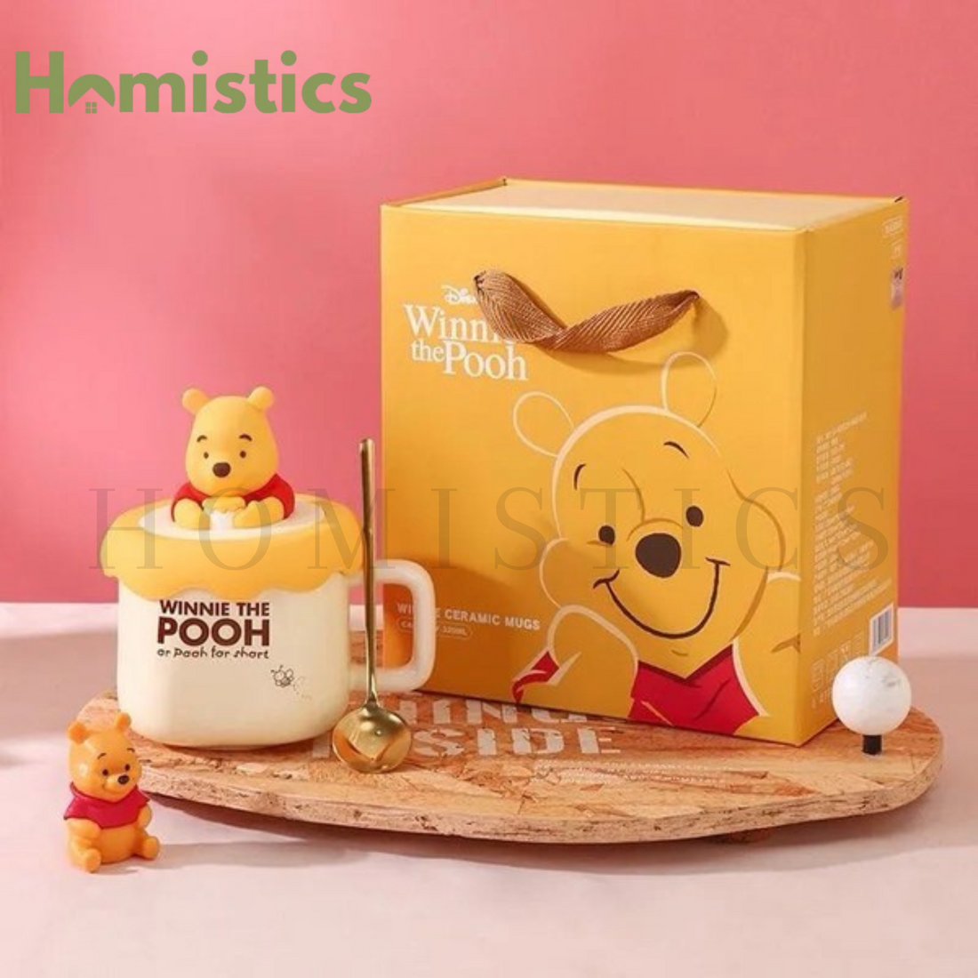 Walt Disney Winnie Pooh Porcelain - Disney Winnie The Pooh Mug With Spoon | 3pcs Set