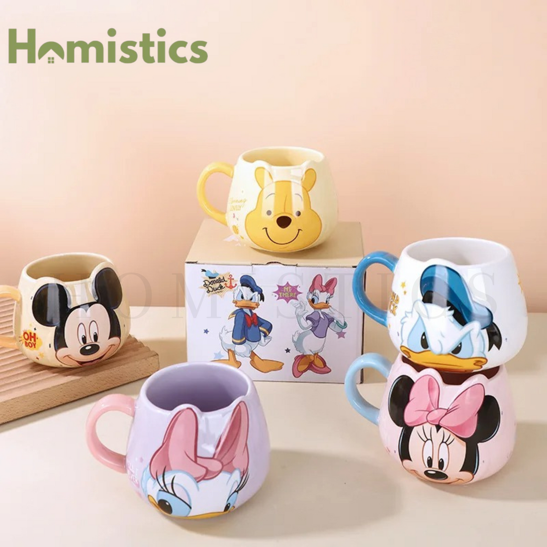 Walt Disney Embossed Character Coffee Mug - 450ml -Donald Duck - Porcelain