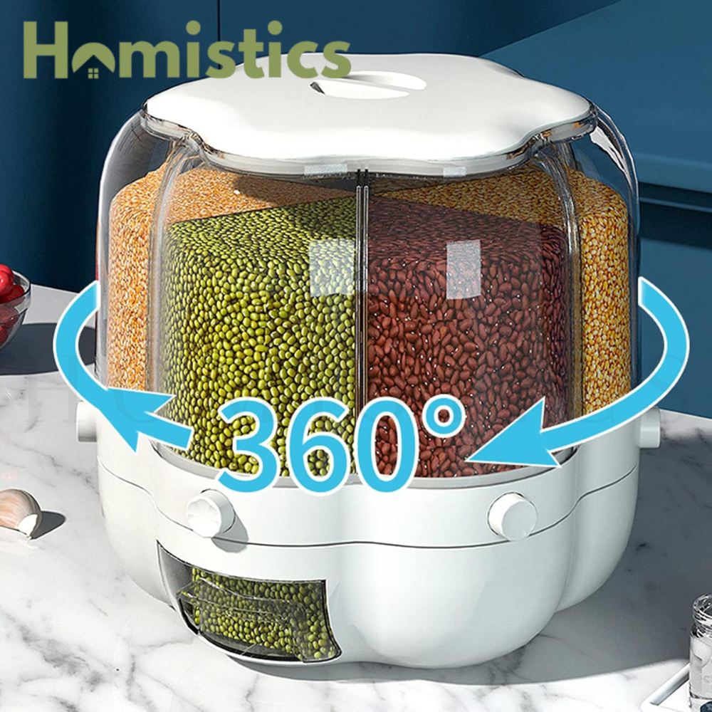 360° Rotating Grain And Cereal Dispenser