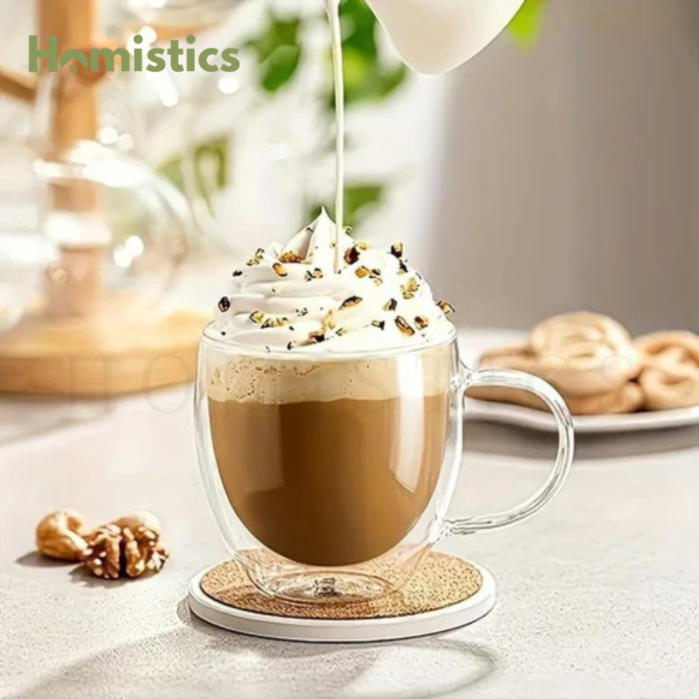 Double Wall Glass Coffee Mug
