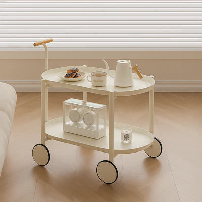 2 Tier Utility Storage Coffee & Tea Serving Trolley