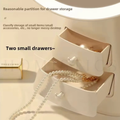 Spacious Makeup Drawers for Cosmetics and Brushes