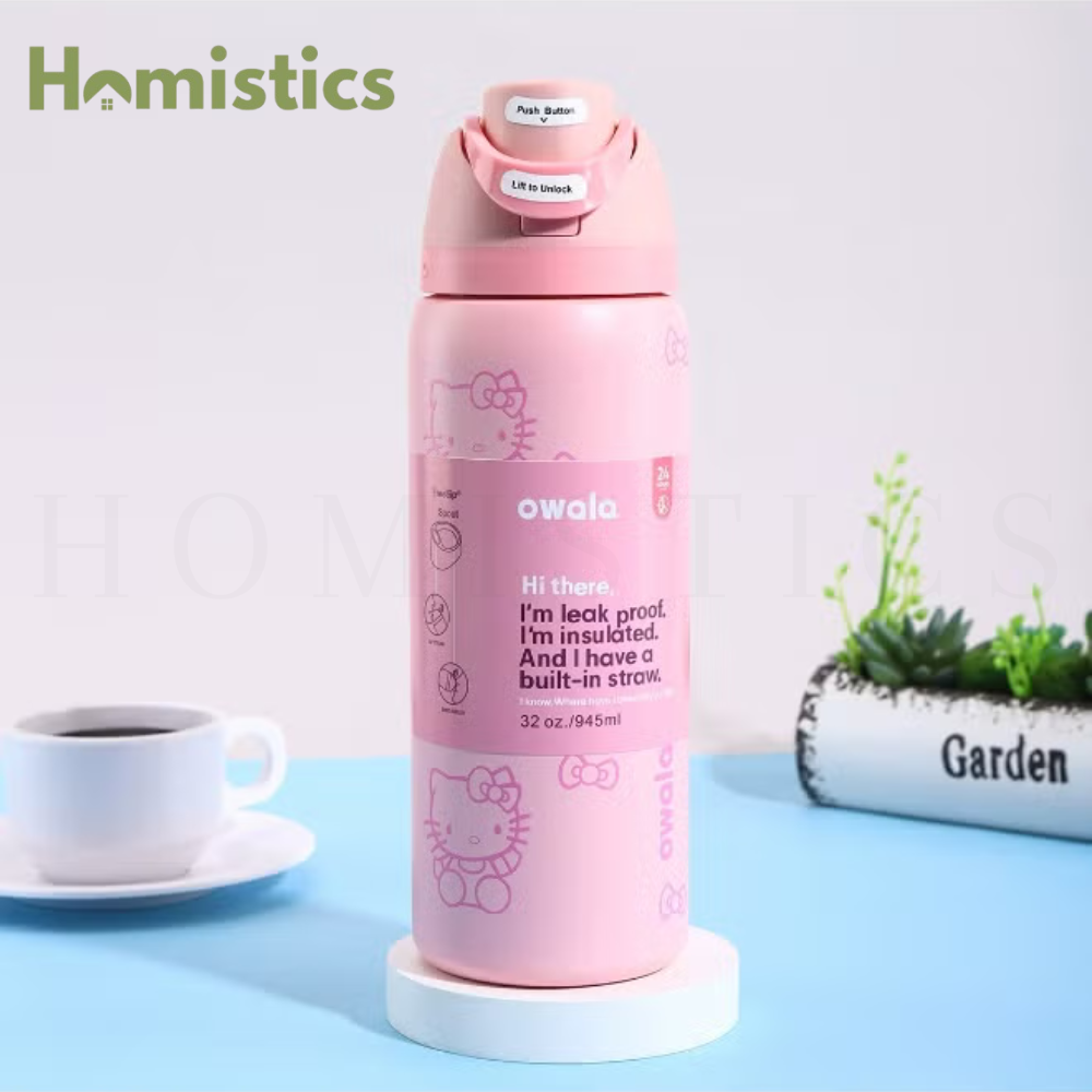Owala FreeSip 32oz Hello Kitty insulated water bottle
