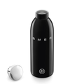 SMEG Clima Bottle 500 ml black glossy finish with embossed SMEG logo
