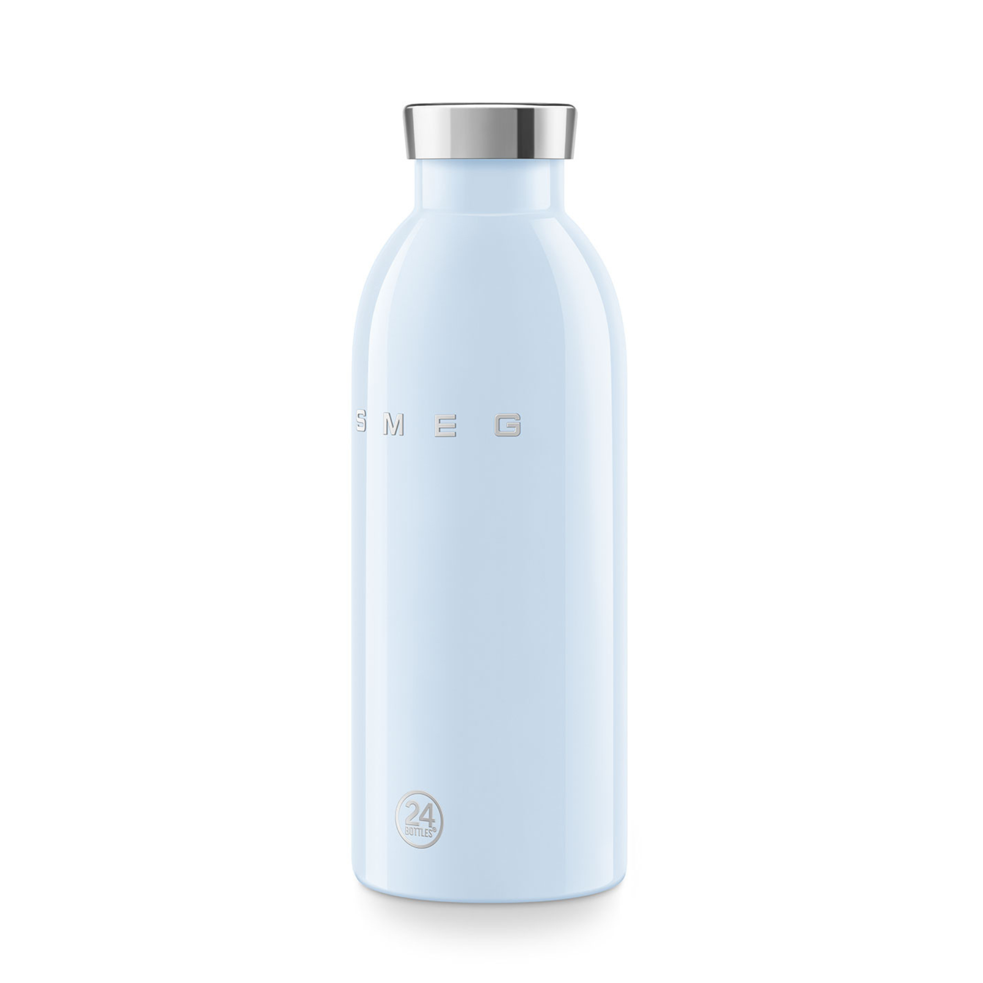 SMEG Clima Bottle Pastel Blue 500 ml side view leak-proof insulated bottle