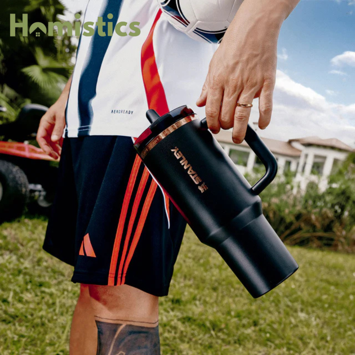 Stanley x Messi stainless steel insulated tumbler black edition