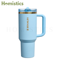Stanley x Messi Quencher ProTour Flip Straw Tumbler 40oz Messi Striker Blue front view