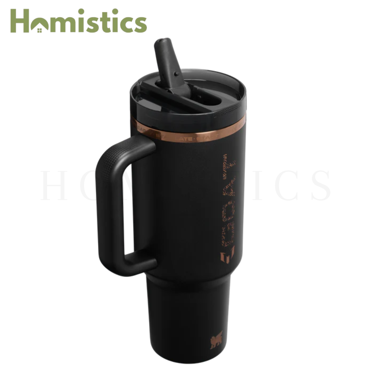  Top view of Stanley x Messi Quencher ProTour tumbler GOAT Black